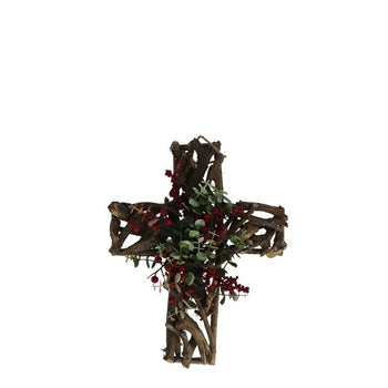 Kryq dekorativ Krishlindjesh 40 cm