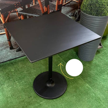 Suprinë tavoline BLACK/WHITE, 70x70 cm
