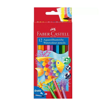 Ngjyra akuarel + Furçë Faber Castell