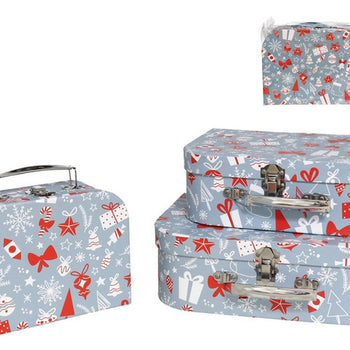 Set 3 valixhe me dekore festive